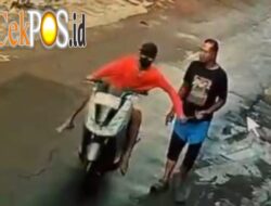 Pelaku Bermotor Lexi Putih Merampas Ponsel dan Kabur dalam Hitungan Detik.