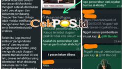 Diduga Salah Satu Humas YPP Alkholiqi Beri Pendapat Terkait Pemberitaan OTT Amir