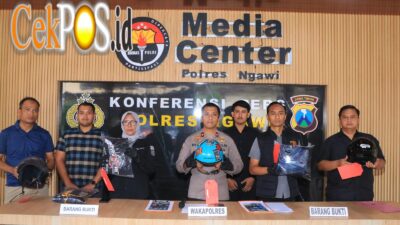 Polres Ngawi Amankan 2 Tersangka Pengeroyokan di Paron Motif Atribut Perguruan Silat