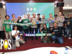 Kapolda Jatim Satukan Aremania – Bonek, Sepakat Tak Ada Rivalitas di Luar Lapangan