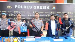 Polres Gresik Amankan Komplotan Residivis Pencuri Kabel PLN Lintas Daerah