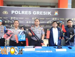 Polres Gresik Amankan Komplotan Residivis Pencuri Kabel PLN Lintas Daerah