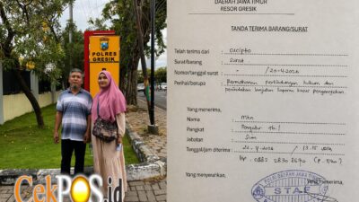 Laporan Pengeroyokan Mandek 2 Bulan, Korban Kirim Surat Perlindungan Hukum Ke Kapolres Gresik