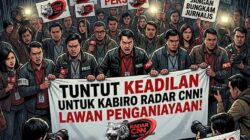 Jurnalis Radar CNN dan MADURA ASLI SEDARAH (MADAS) Gelar Aksi, Tuntut Keadilan atas Penganiayaan Kabiro Surabaya