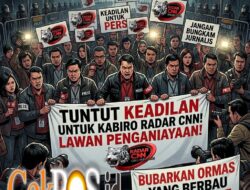 Jurnalis Radar CNN dan MADURA ASLI SEDARAH (MADAS) Gelar Aksi, Tuntut Keadilan atas Penganiayaan Kabiro Surabaya