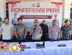 Polres Pasuruan Amankan 5 Tersangka Kasus Tambang Andesit Ilegal di Purwosari
