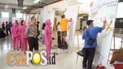 Sambut Hari Bhayangkara ke -80, Polresta Malang Kota Gelar Lomba Mural