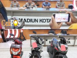 Polres Madiun Kota Ungkap Dua Kasus Curanmor Amankan 2 Tersangka
