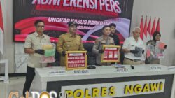 Laporan Masyarakat Melalui Call Center 110, Polres Ngawi Amankan Sabu 223,842 gram