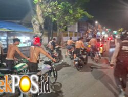 Patroli Pleton Siaga Polres Pasuruan Kota Amankan 14 Motor Diduga Balap Liar