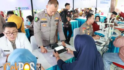 Polri Untuk Masyarakat : Polda Jatim Gelar Baksos dan Bakkes untuk Ribuan Warga di Nganjuk