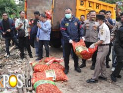 Bareskrim Polri Musnahkan Ribuan Kilogram Bawang Impor Ilegal dari Jalur Tikus Perbatasan Malaysia