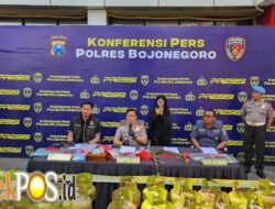 Polres Bojonegoro Amankan Tersangka Pengoplos LPG Subsidi 3 Kg dan Ratusan Tabung Gas