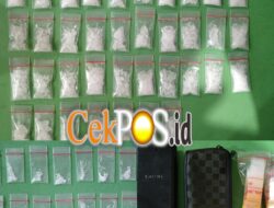 Polrestabes Surabaya Amankan Tersangka Pengedar Narkoba, Sita 42,9 Gram Sabu