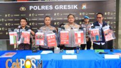 Polres Gresik Bongkar Jaringan Narkoba Amankan 2 Tersangka Pengedar dan 209 Gram Sabu