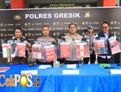 Polres Gresik Bongkar Jaringan Narkoba Amankan 2 Tersangka Pengedar dan 209 Gram Sabu