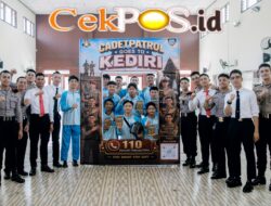 Taruna AKPOL Bersama Pembimbing Lakukan Sosialisasi Call Center 110 Di SMAN 1 Kediri Kota