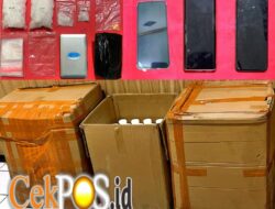 Polres Nganjuk Amankan Dua Tersangka Pengedar Narkoba Lintas Daerah dan 210,03 gram Sabu