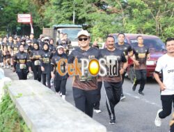 Polres Magetan Gelar Playon Bersama Masyarakat Sambut Hari Bhayangkara ke-80