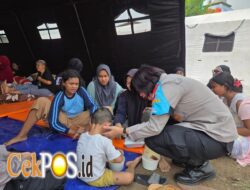 Polwan Jaga Jakarta Salurkan Bantuan dan Trauma Healing untuk Korban Kebakaran Pasar Jiung