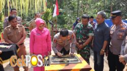 Polres Trenggalek Bangun Jembatan Merah Putih Presisi Penggerak Ekonomi Desa
