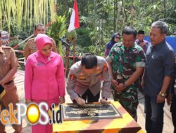Polres Trenggalek Bangun Jembatan Merah Putih Presisi Penggerak Ekonomi Desa