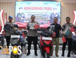 Polres Madiun Kota Ungkap 3 Kasus Curanmor 4 Orang Residivis Diamankan