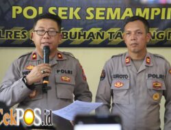 Polsek Semampir Amankan Pencuri Komponen Panel TL di Jalan Karang Tembok Surabaya. 