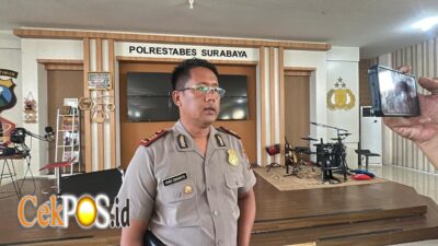 Tim URC Polrestabes Surabaya Amankan 2 Tersangka Curanmor Milik Kurir