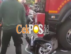 Kecelakaan Maut di Perempatan Pegirian Surabaya, Penumpang Motor Tewas Terlindas Truk Tangki