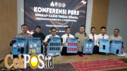 Polres Mojokerto Kota Ungkap Narkoba Temukan 330 Catride Vape Berisi Etomidate