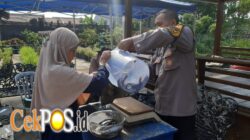 Sinergi Polsek Krembangan dan KWT Dorang Cinta Panen Lele, Dukung Ketahanan Pangan Nasional
