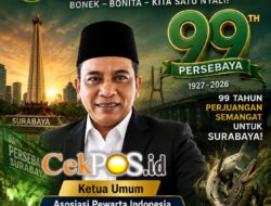 Ketua Umum API Ucapkan Selamat HUT Ke‑99 Persebaya