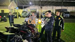 Polres Mojokerto Kota Amankan 80 Pemuda Konvoi,1 orang Kedapatan Bawa Sajam