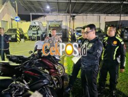Polres Mojokerto Kota Amankan 80 Pemuda Konvoi,1 orang Kedapatan Bawa Sajam