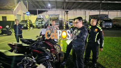 Polres Mojokerto Kota Amankan 80 Pemuda Konvoi,1 orang Kedapatan Bawa Sajam