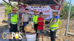 Sambut Hari Bhayangkara ke-80, Polres Pelabuhan Tanjung Perak Serahkan Bantuan Alat Pertanian ke Petani Tambak Wedi