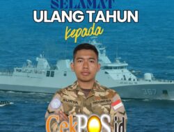 Semangat Kekeluargaan TNI AL, Komandan dan Prajurit KRI Sultan Iskandar Muda-367 Doakan Serda Esa Surya di Hari Bahagianya