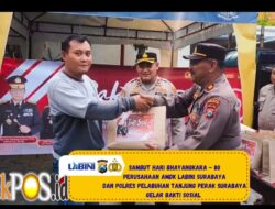 AMDK Labini Surabaya Bersinergi dengan Polsek Kenjeran Tebar Kepedulian Jelang Hari Bhayangkara ke-80