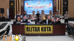Polres Blitar Kota Amankan Tersangka Komplotan Perampok Lintas Daerah Sasar Minimarket