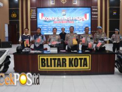 Polres Blitar Kota Amankan Tersangka Komplotan Perampok Lintas Daerah Sasar Minimarket