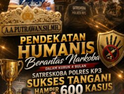 Pendekatan Humanis Berantas Narkoba, Dalam Kurun 4 Bulan Satreskoba Polres KP3 Sukses Tangani Hampir 600 Kasus