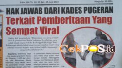 Dewan Pers Nyatakan Tulisan Bondhet Karya Jurnalistik, Polres Mojokerto Diduga Bingung Tentukan Sikap