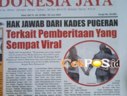 Dewan Pers Nyatakan Tulisan Bondhet Karya Jurnalistik, Polres Mojokerto Diduga Bingung Tentukan Sikap
