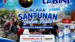 Wujud Tanggung Jawab Sosial, Cekpos.id dan Potretrealita.com Berbagi dengan Anak Yatim Piatu