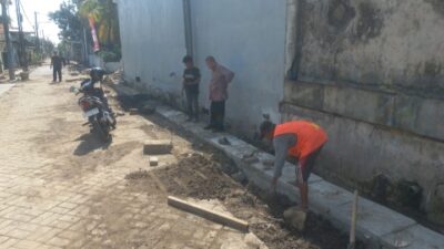 Foto : Lokasi Pekerjaan Proyek Pokmas Bajer Bersatu