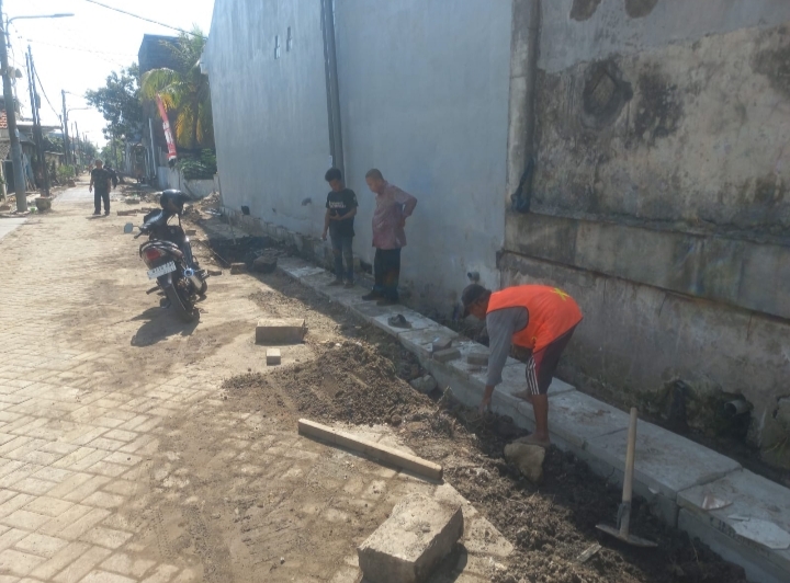 Foto : Lokasi Pekerjaan Proyek Pokmas Bajer Bersatu