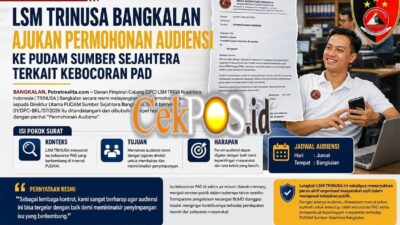 LSM TRINUSA Ajukan Audiensi ke PUDAM Sumber Sejahtera Bangkalan Bahas Isu Dugaan Kebocoran PAD