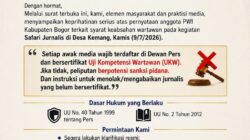 API Kecam Keras Pernyataan PWI Bogor: UKW & Dewan Pers Bukan Alat Menutup Ruang Kebebasan Pers