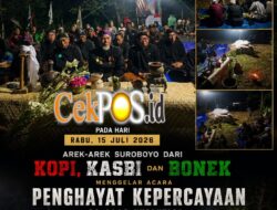 Tujuh Hari Wafatnya Andie Peci, Arek Suroboyo Gelar Doa dan Penghayat Kepercayaan Budo Jawi Wisnu Sukmo Limo
